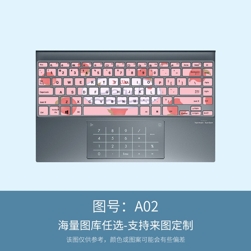 Film Pelindung Debu Keyboard Laptop Motif Kartun Bunga Untuk Asus ZenBook 13 UX325 UM325 UX363J Ux3633000E U3700E U3700E U3700