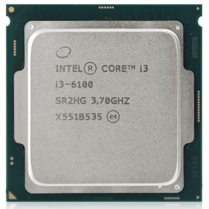 Processor Intel Core i3 6100 3,7 GHz Tray Socket 1151 + Fan