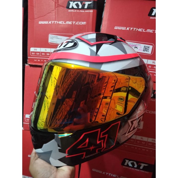 visor flat iridium red gold kyt nfr nx race nz race