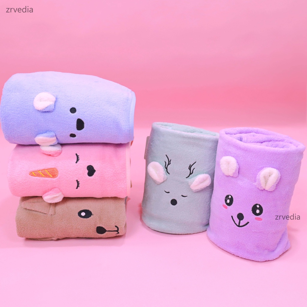 Handuk Anak Karakter / Bahan Microfiber Branded Perlengkapan Mandi Bayi Balita Anak Perempuan Laki Laki Murah Kado Towel Lembut SNI