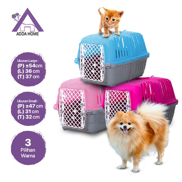 Adda Home - Kandang Kucing Anjing Pet Carrier Box Buat Travel