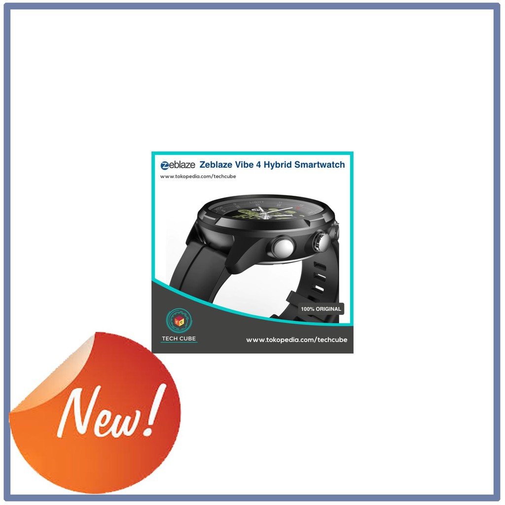 Promo Zeblaze Vibe 4 Hybrid Water Resistant 50M Rugged Smartwatch Alt Vibe 3 Elegan