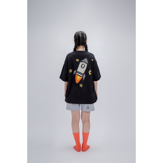 FAITH FADE CHILDHOOD MEMORIES - Rocket Oversized Tee (Black)