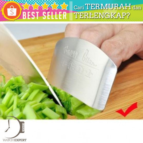 Pelindung Jari Pisau Stainless Steel - Silver