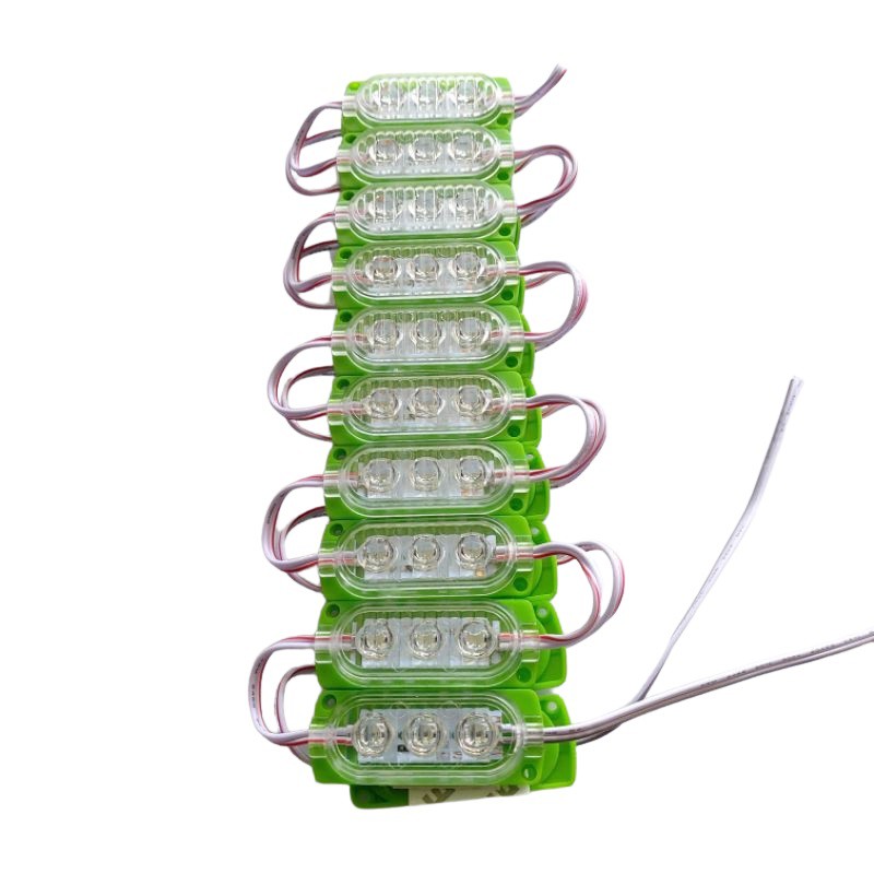 Modul Lampu Ultrasonic LED 3 Mata 3W 12Volt 24Volt Supersonic Waterproof 12V 24V 12 Volt 24 Volt Motor Mobil Neon Box