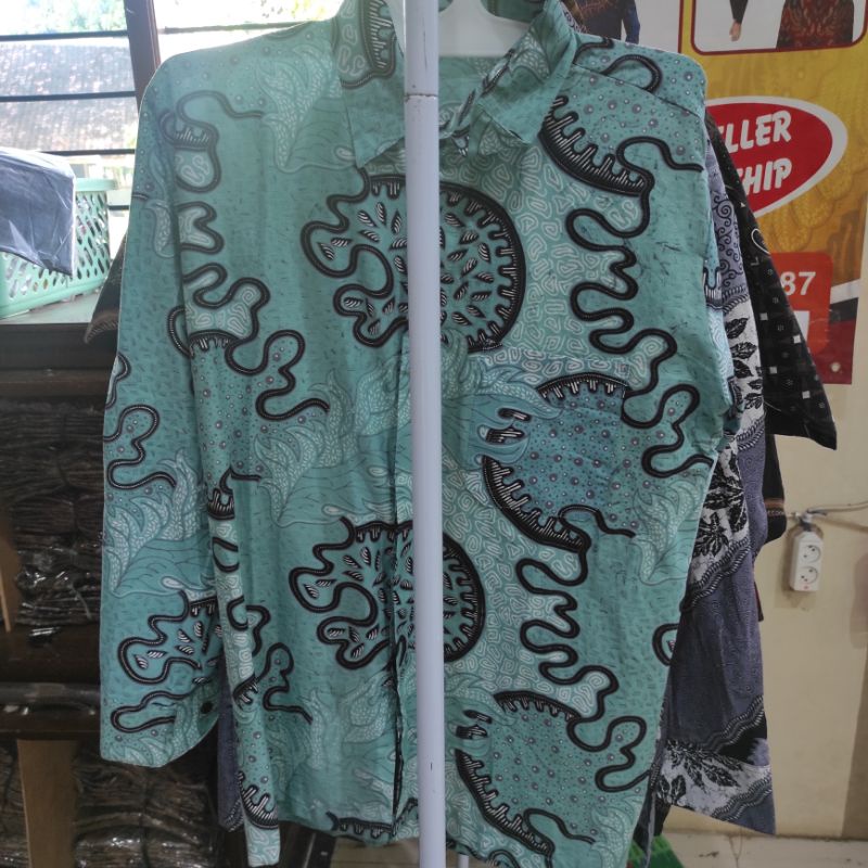 ATASAN BATIK PRIA MODERN LENGAN PANJANG M L XL XXL BKIL