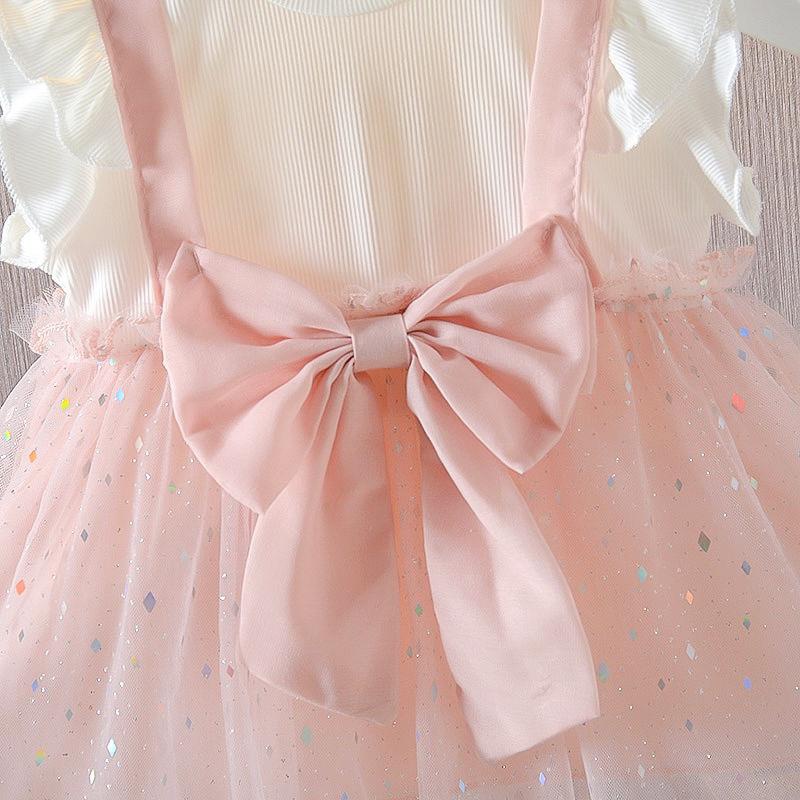 Bayi - 2 TAHUN | Yu-Ri Dress Baby Korea Style - Dress Tutu Fashion Bayi Gaya Elegant Korean Anak Perempuan Dres Pesta