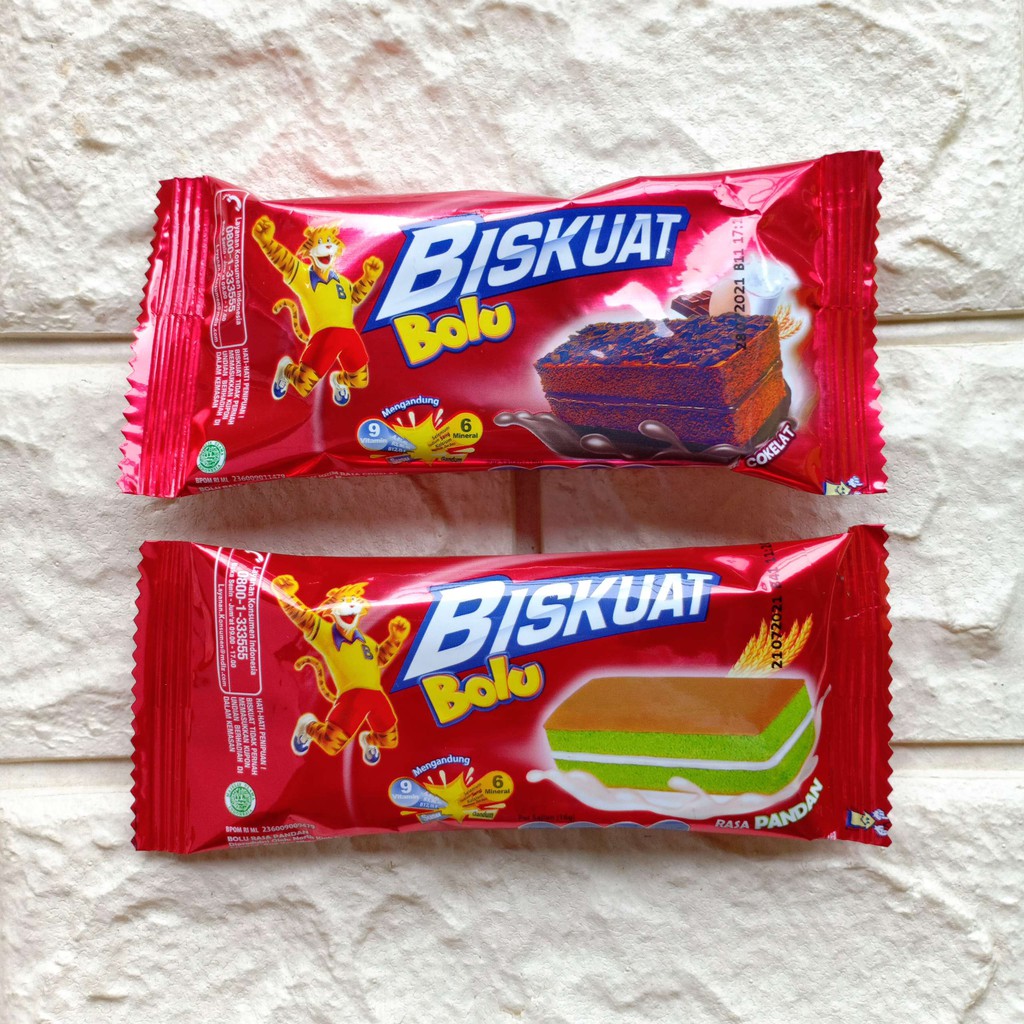 

Biskuat Bolu Soft Cake Rasa Coklat Cokelat Pandan Sachet 16gr Cemilan Kue Snack Makanan Ringan 16 gr