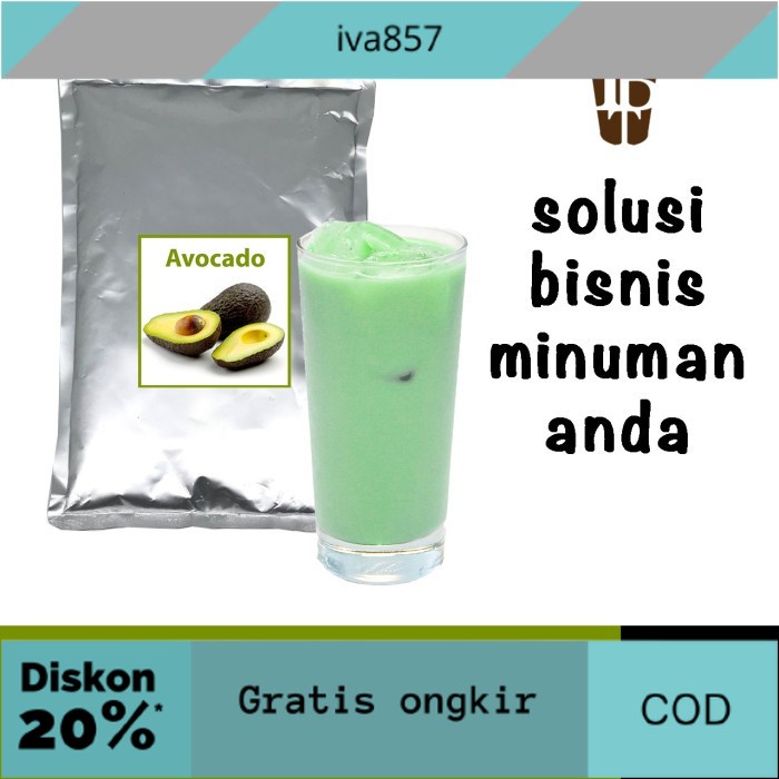 

PROMO Bahan Minuman Bubuk Alpukat. Avocado Bubble Tea Drink Powder GRATIS ONGKIR