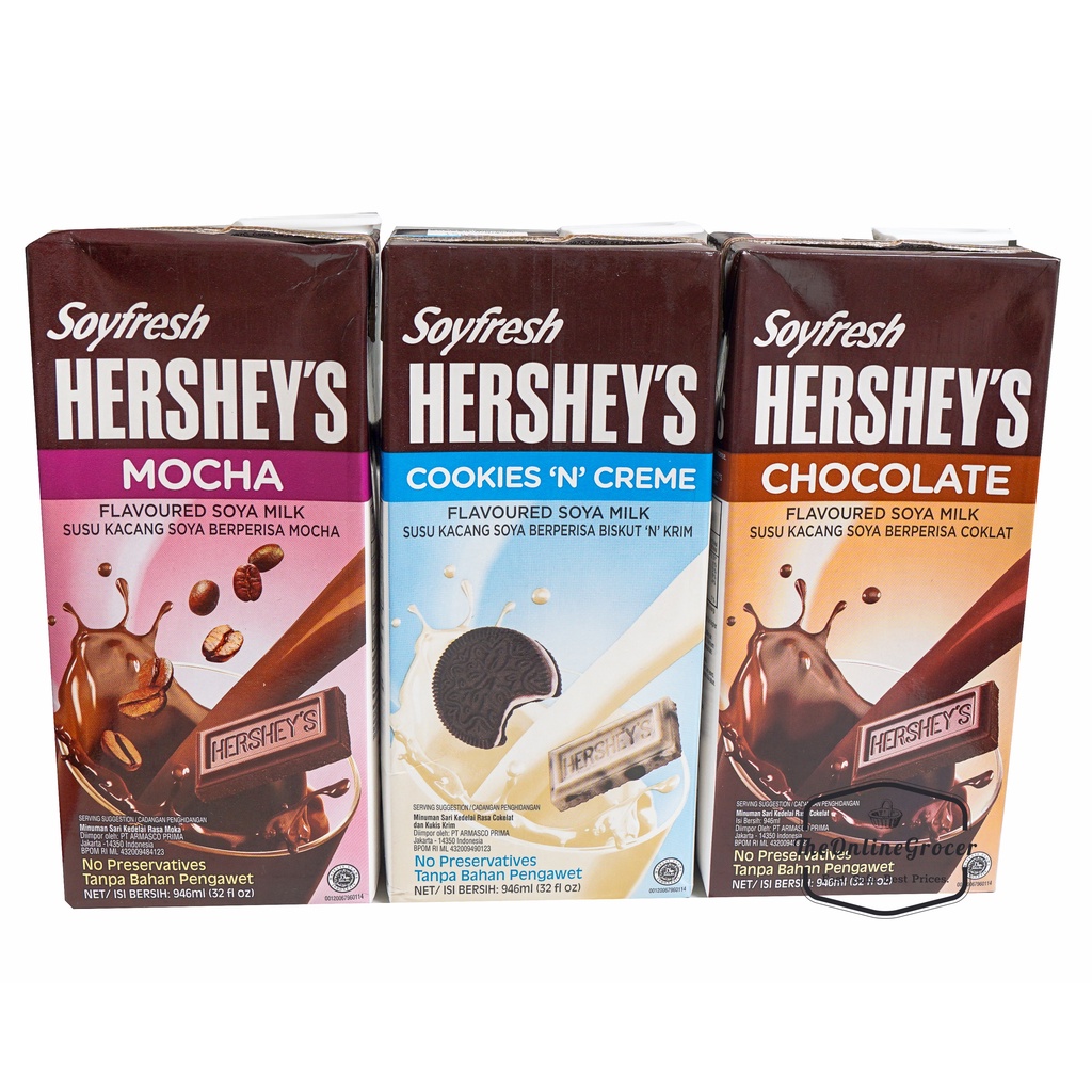 Soyfresh Hershey's Soya Milk 946ml - Susu Kacang Kedelai