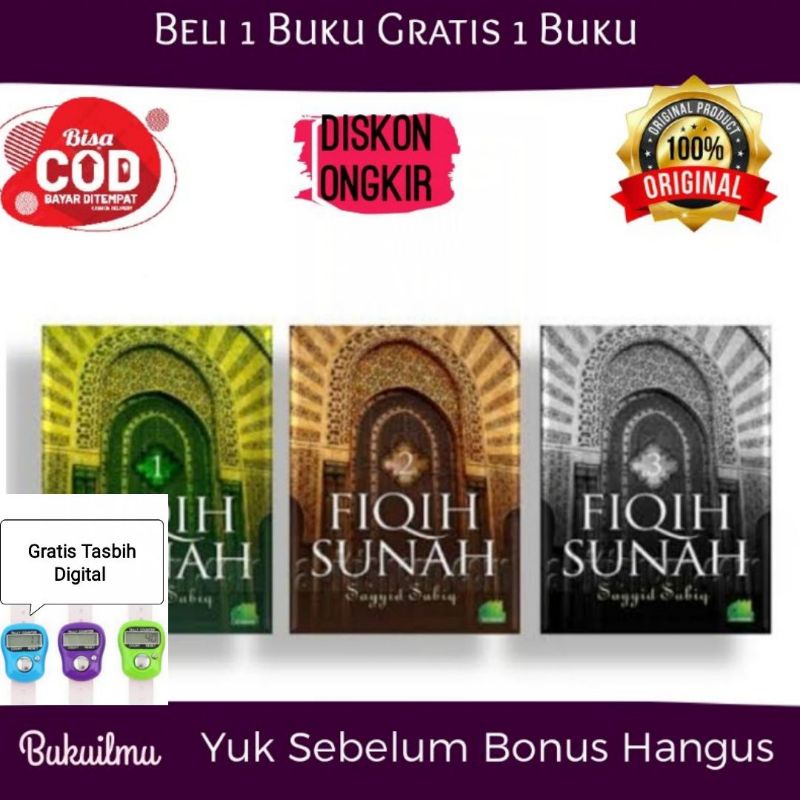 Fiqih Sunnah Sayyid Sabiq Al-Itishom 3 Jilid Lengkap  Fikih Islam Lengkap Best Seller.