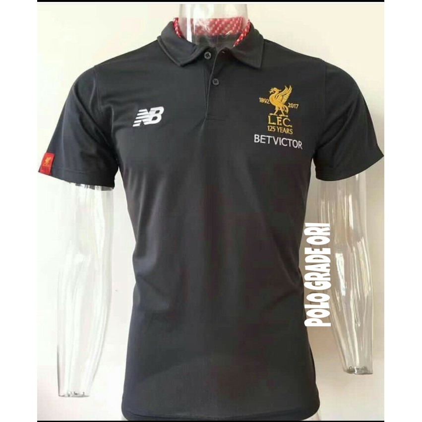 Promo Kaos Polo Shirt Liverpool Abu 2017-2018 Official Grade Ori Impor