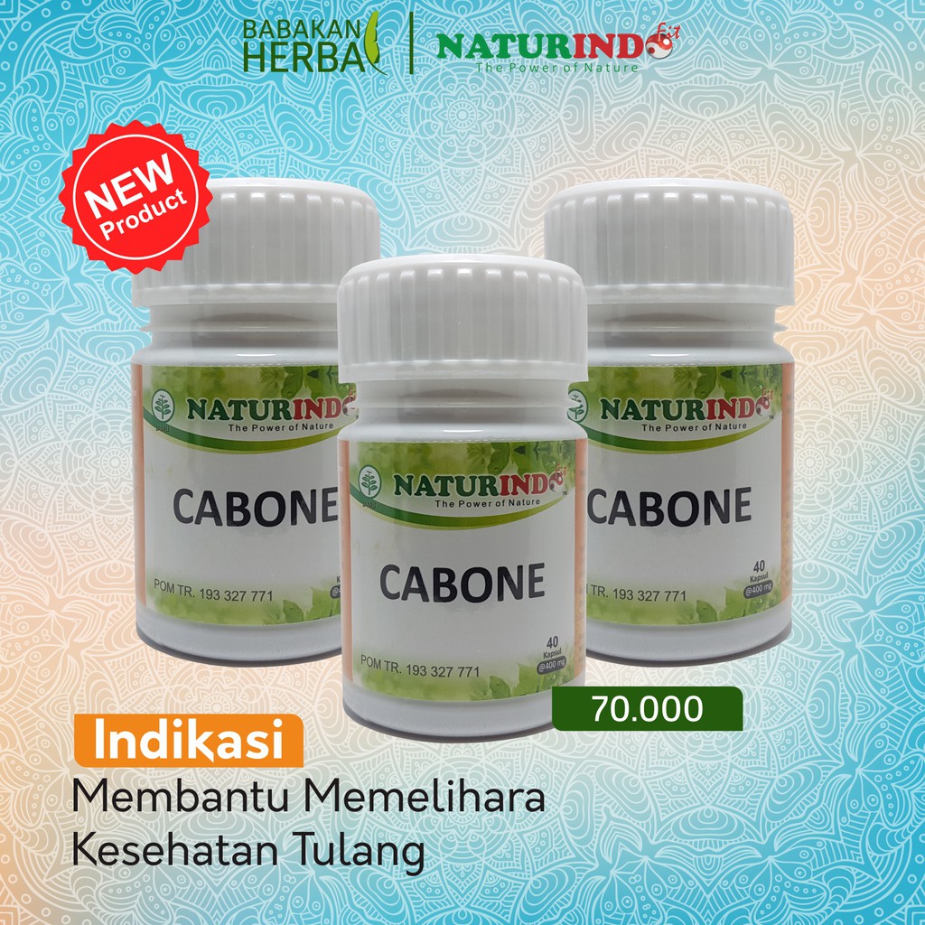 

Naturindo Fit CABONE Obat Herbal Tulang 100% Alami Babakan Herbal