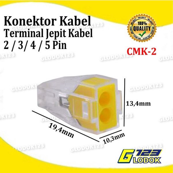 Konektor Connector Cable Terminal Cucuk Tusuk Jepit Kabel 2 3 4 5 Pin