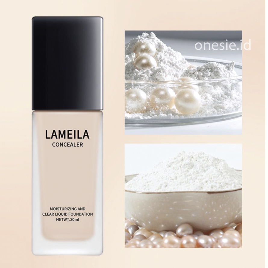 LAMEILA Natural Concealer Foundation Cair Waterproof Long Lasting LA106 3063