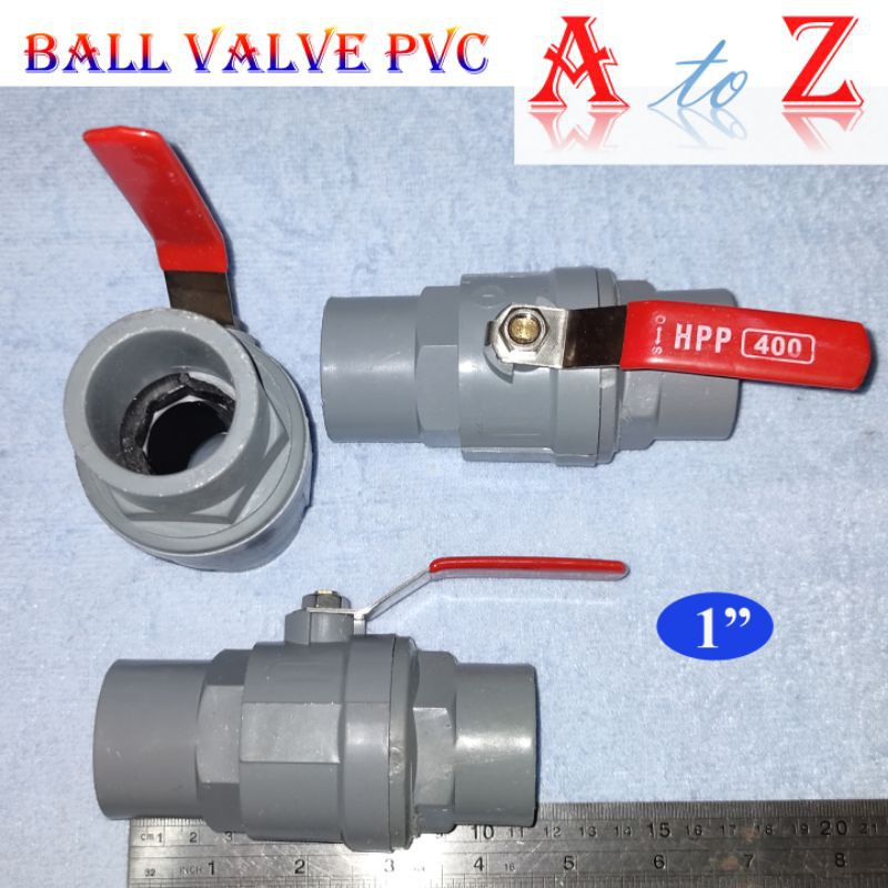 stop kran pvc HPP 1"/ball valve 1 in/stop keran 1"/ball valve 1 inch