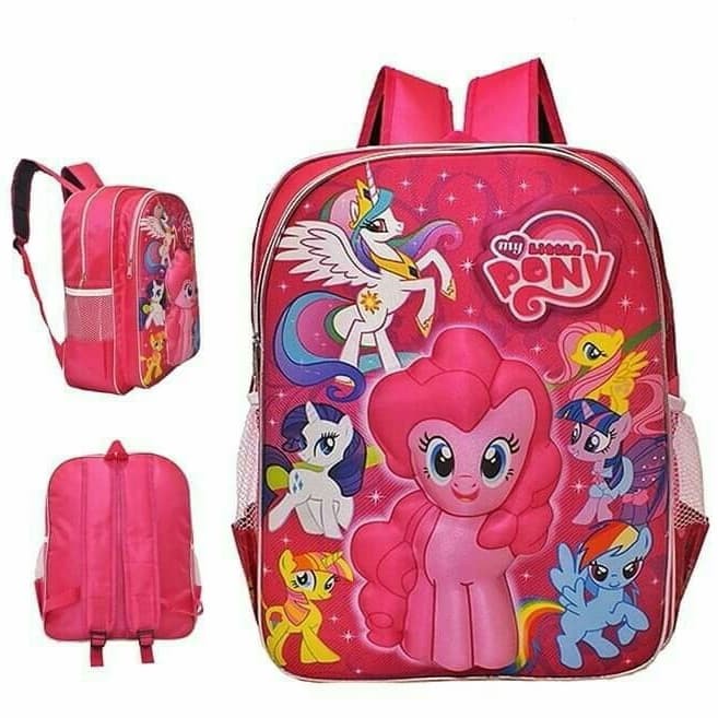 tas ransel anak sekolah perempuan my little pony 3d gambar timbul high quality terbaru 2022 tk aeste