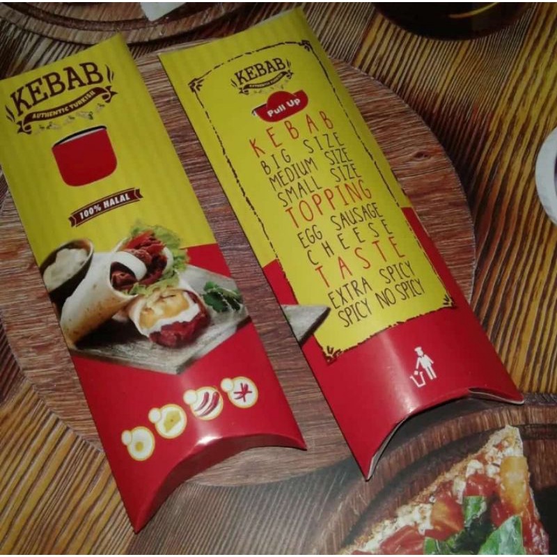

Dus Kebab Kuning / Kemasan Kebab / Packing Kebab