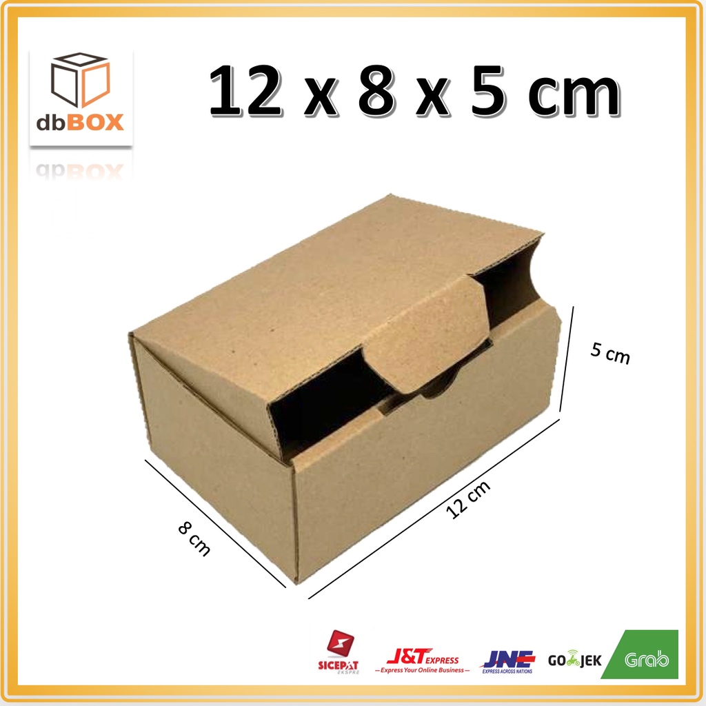 

Kardus Uk. 12x8x5 cm....Die Cut kotak Kue, snack -aksesoris-dll model box pizza