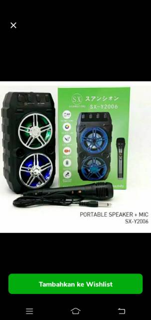 COD SPEAKER BLUETOOTH SX-2006 PLUS MIC KARAOKE X-BASS//SPEAKER SALON AKTIF X-BASS//SPEAKER KARAOKE//SALON AKTIF SX-2006