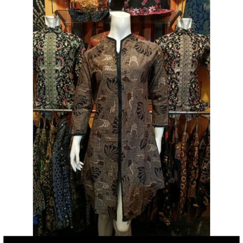 Batik couple dres batik couple tunik batik couple atasan batik couple batik modern pakaian tradisional batik seragam-Tunik kerang