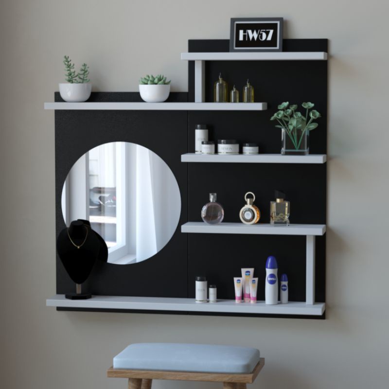 Rak Kosmetik / Rak tolet tempel dinding / Rak susun kosmetik minimalis / Rak dinding tempel minimali