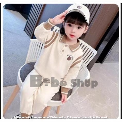 Setelan anak  laki-laki  hoodie anak cewek cowok paling lucu ala korea usia 1 sampai 6 tahun bahan bebytery