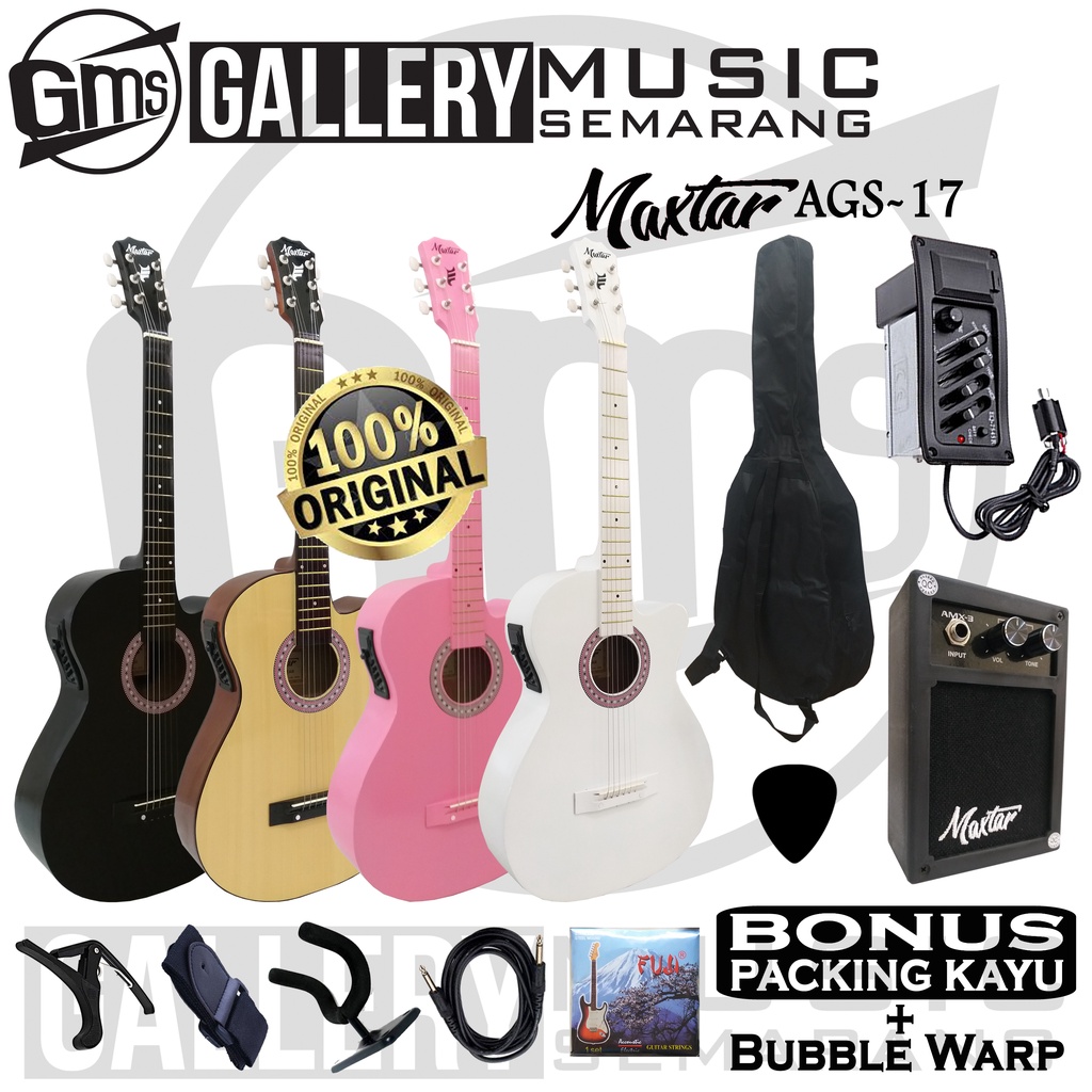 Gitar Akustik Elektrik Maxtar AGS-17 Original / Gitar Akustik Original / Gitar Akustik Termurah