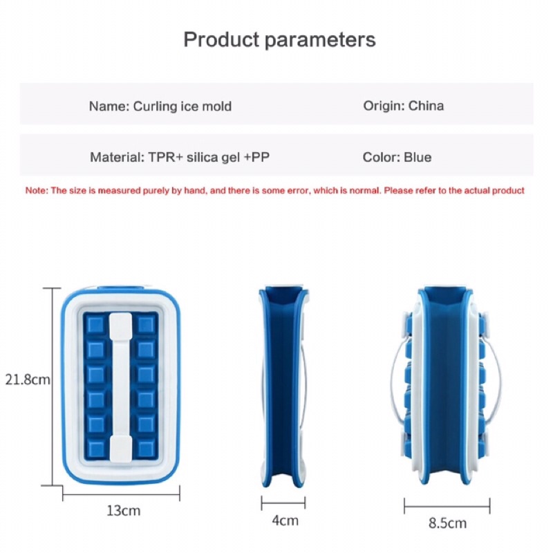 SAFEBET Cetakan Es Batu Ice Cube Maker Tray Storage