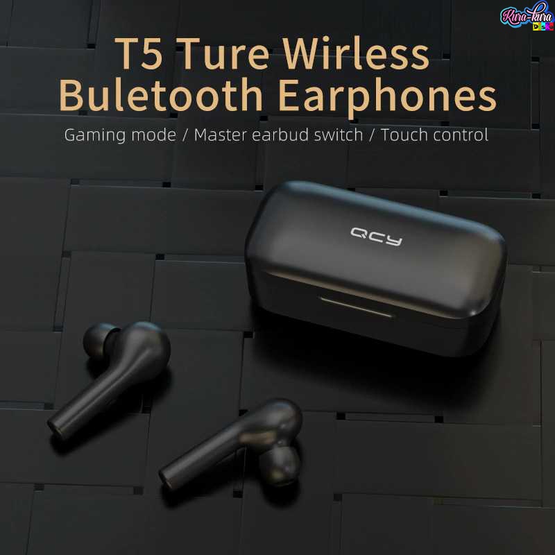 QCY TWS Bluetooth Earphone with Charging Case - QCY-T5