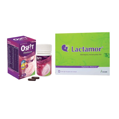 Paket ibu hamil dan Menyusui Osfit platinum dan lactamor