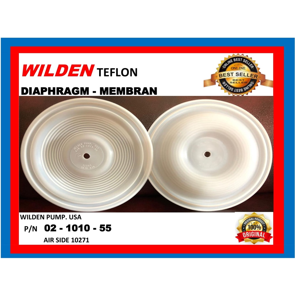 WILDEN PUMP - WILDEN TEFLON MEMBRAN DIAPHRAGM P/N 02-1010-55