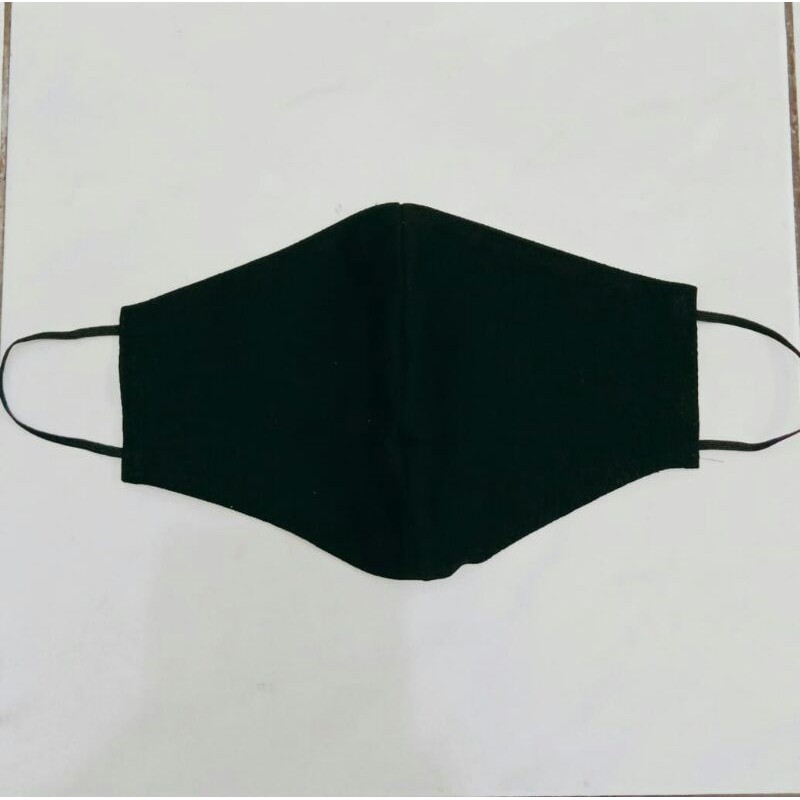 Masker Kain Full Cotton 2 Ply Lapisan Luar dan Dalam Cotton