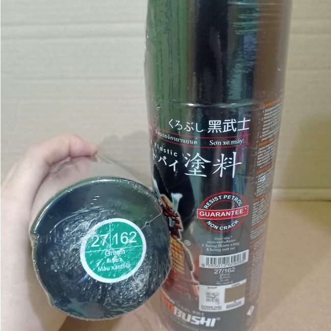 New Samurai Paint Kurobushi Cat Semprot Pilox Pilok - 162 Green / HIjau Glossy (400ml)