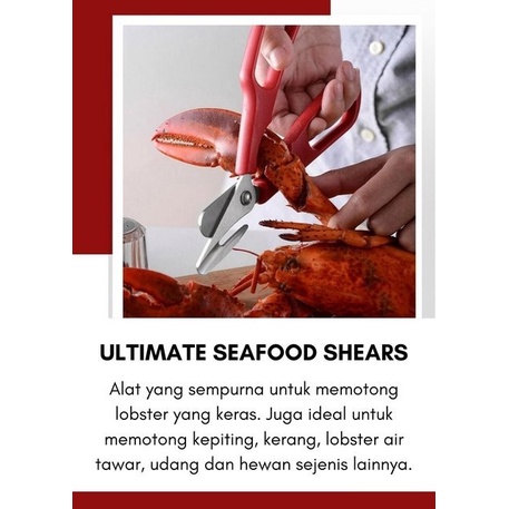 BAROKAH Ultimate Seafood Shears | Membantu memotong crab lobster kepiting