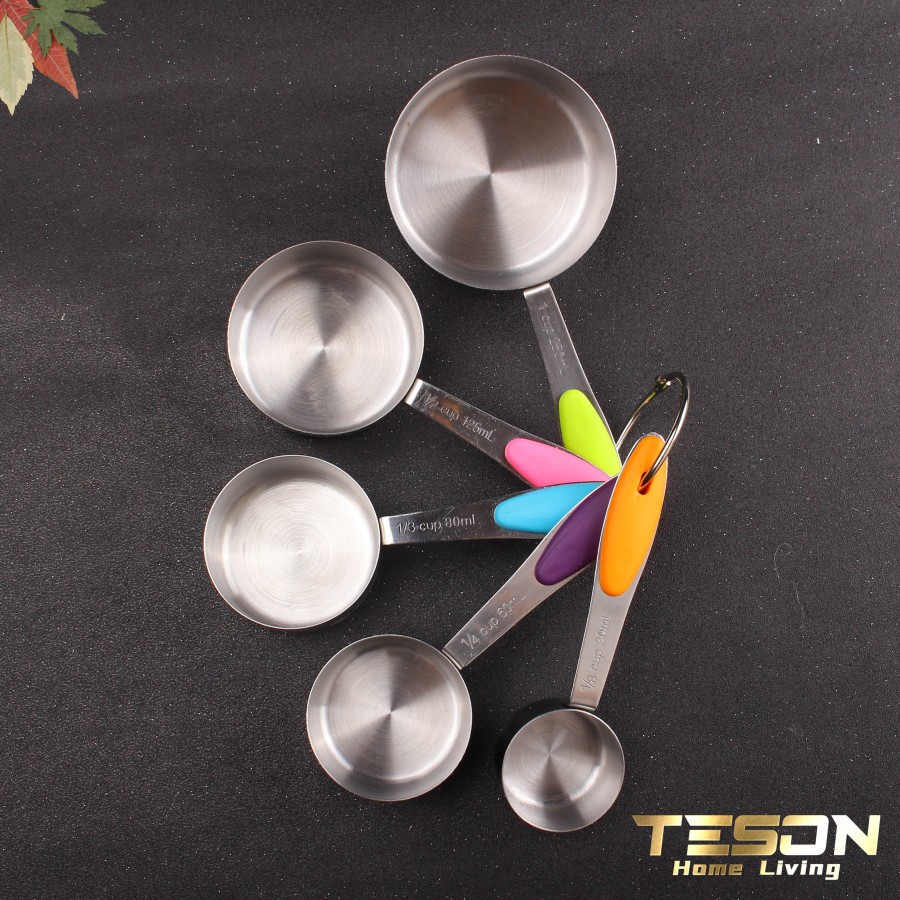 Sendok Takar Ukur Stainless Set 10 pcs Measuring Cups Spoons 10in1