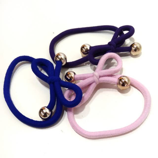 IKAT RAMBUT KOREA / KUNCIRAN RAMBUT KARET PITA / / GELANG PITA