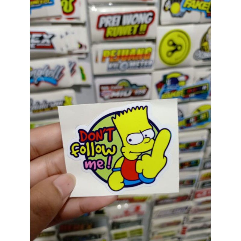 Sticker printing DONT FOLLOW ME Minim pembelian produk harus 20rb