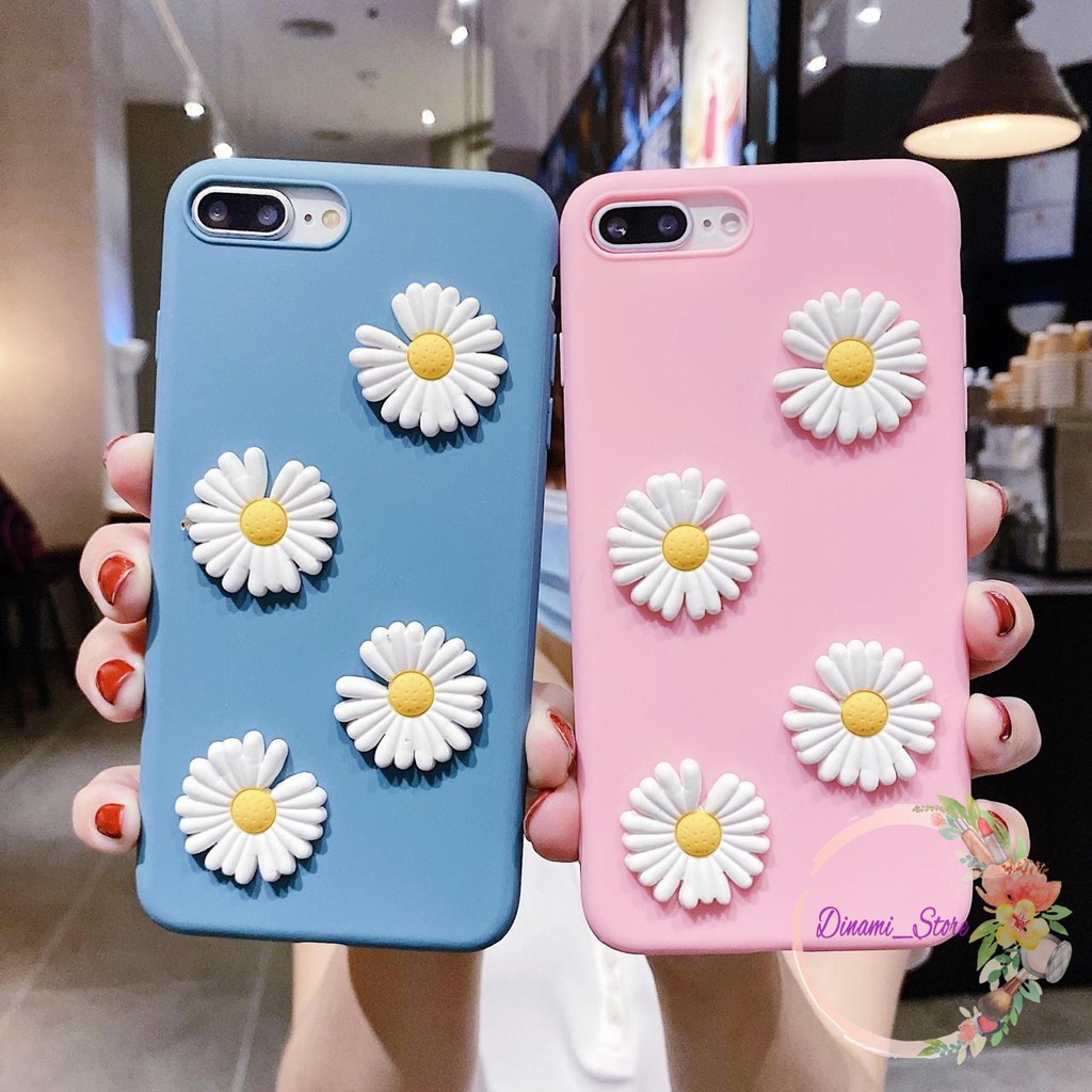Softcase Bunga timbul Iphone 5 6 6g 6g+ 7 7g 7g+ 8 8+ Xr X Xs Xs Max Se 2020 11 Pro Pro Max DST1577