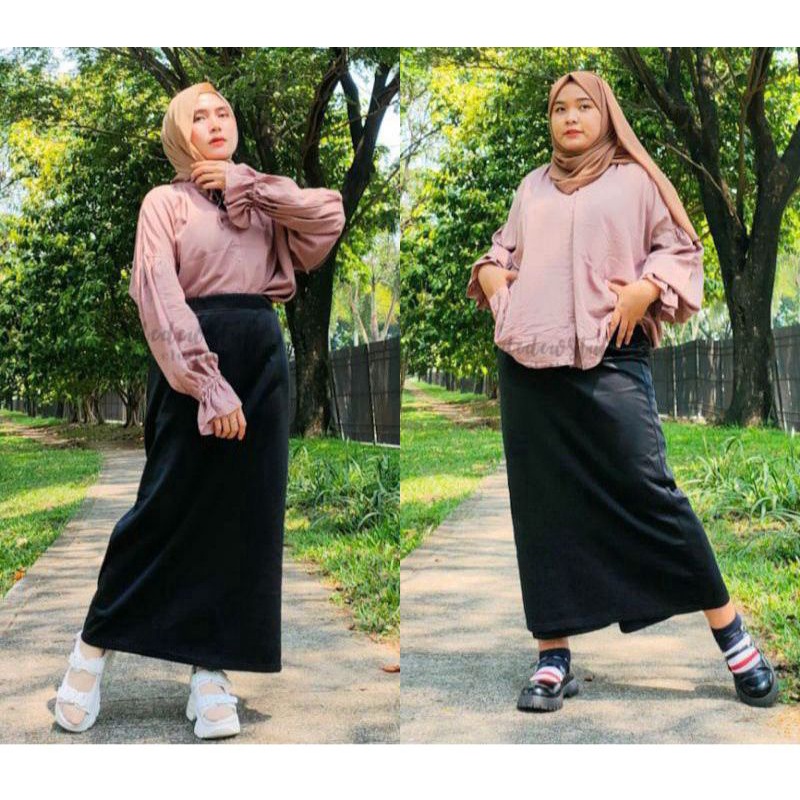 ROK SPAN SCUBA ROK MAXY PANJANG ROK KERJA ROK MURAH