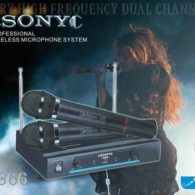 MIC SONY OS 66- MIC WIRELESS DOUBLE-MICROPHONE DOUBLE WIRELESS SONY
