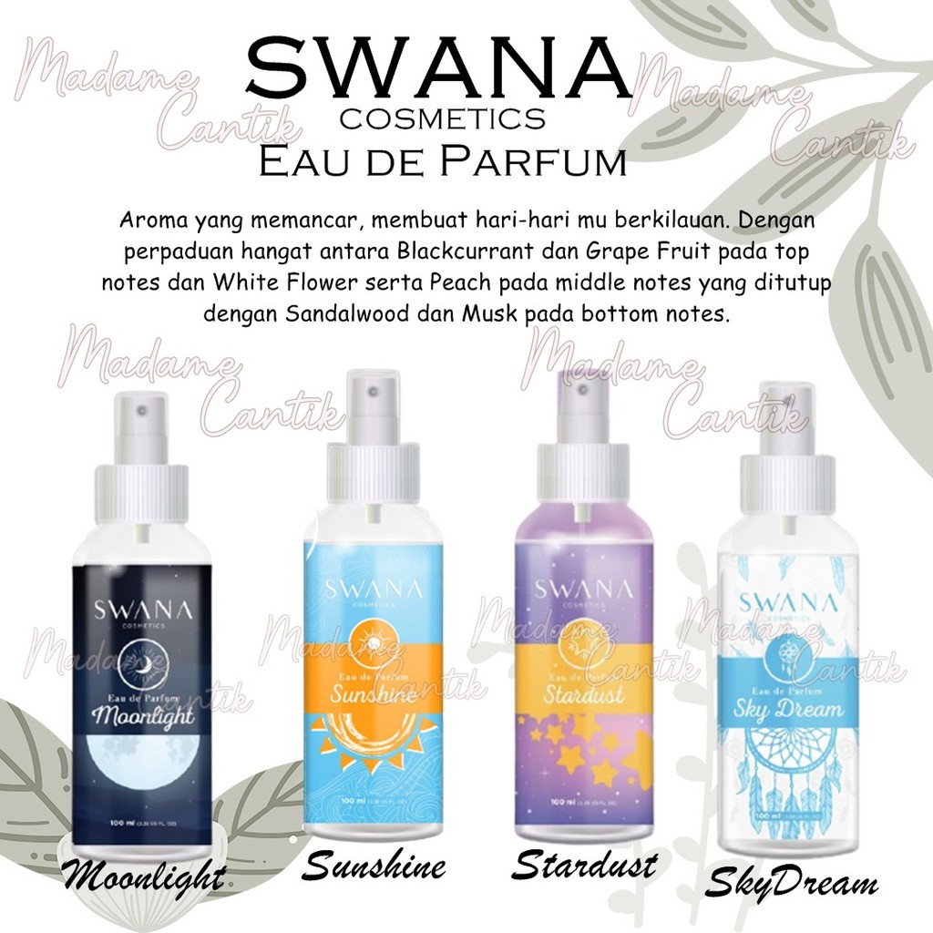 ✿ MADAME ✿ SWANA EAU DE PARFUM  / PARFUM SWANA ORIGINAL BPOM WANGI SEPANJANG HARI