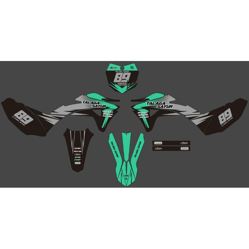 DECAL MOTOR CRF/KLXBF/DTRACKER/WR/KTM/HUSQVARNA/SEMUA JENIS MOTOR TRAIL