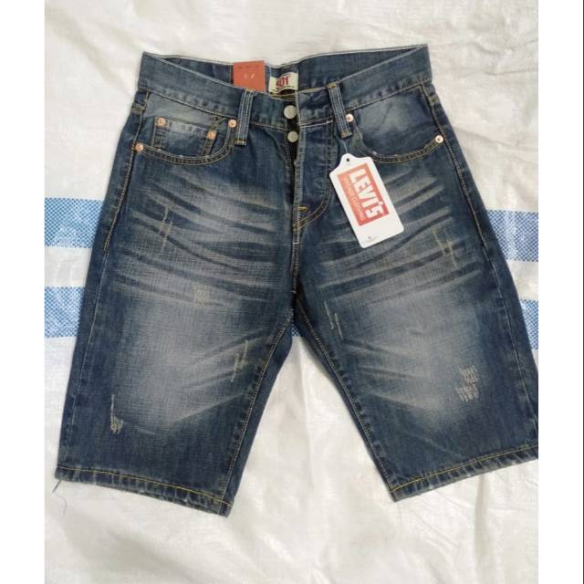 Jeans Levi's 501 Original Made in Japan - Celana Pendek Pria ( Green Wash)