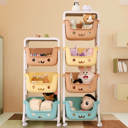 RAK MAINAN SUSUN SERBAGUNA TEMPAT MAINAN ANAK 2 SUSUN 3 SUSUN 4 SUSUN PORTABLE TOYS RACK