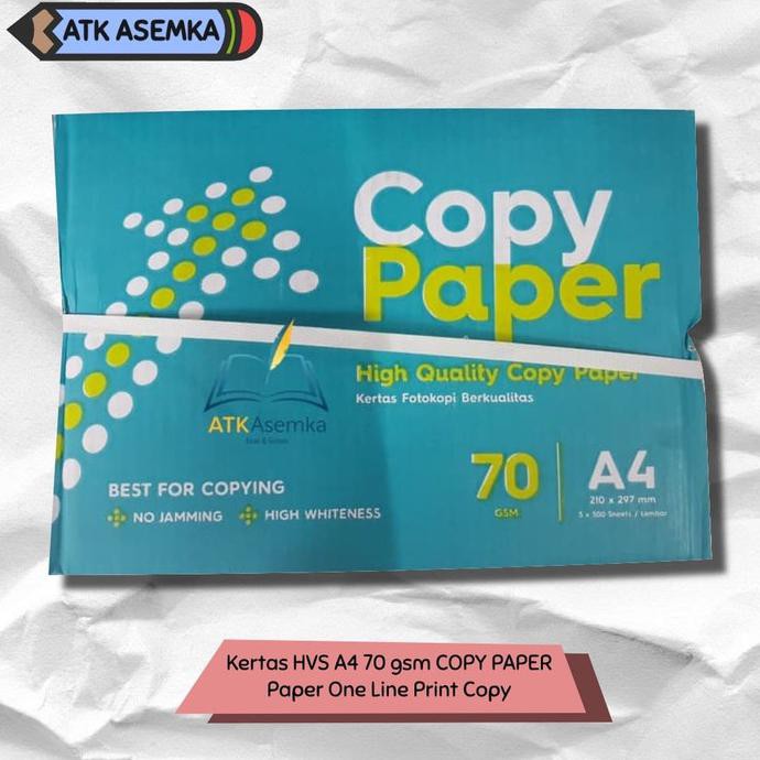 

Kertas HVS A4 70 gsm COPY PAPER / Paper One Line Print Copy