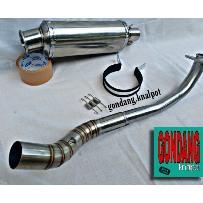 KNALPOT POLOS TRIOVAL CINCIN ALL MATIC (INLET 38/50)