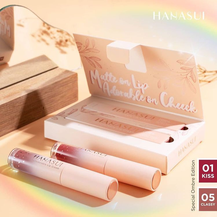 Hanasui Mattedorable Lip Cream | Matte Dorable LipCream Lipstick Cair Mate Hanasui | BOBA EDITION