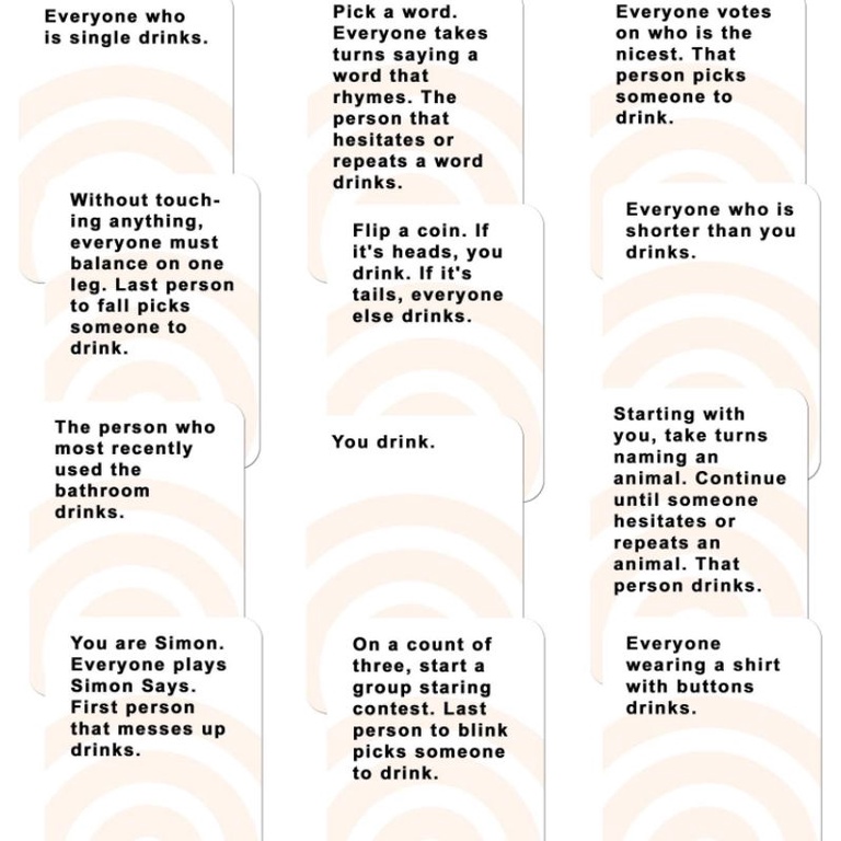 These Cards Will Get You Drunk Too - Orange - Game Cards