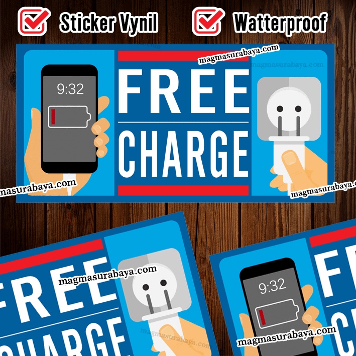 

sticker stiker label Free Charge - sticker